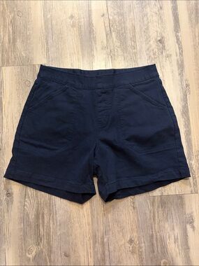 Nautica Women's Navy High-Waist Stretch Shorts